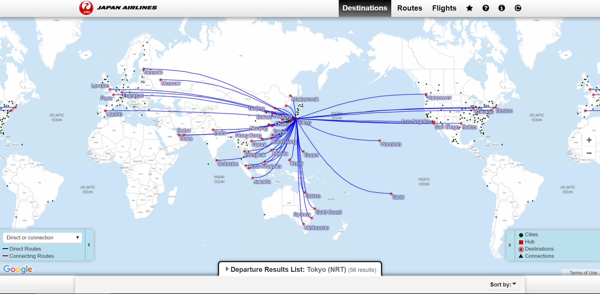Маршрутная сеть авиакомпания. Japan Airlines карта полетов. Ryanair карта полетов. Карта полетов японских авиалиний. Карта полетов JAL.